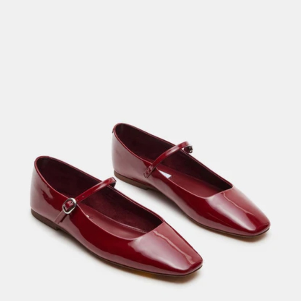 Steve Madden Caddie Red Patent Flats